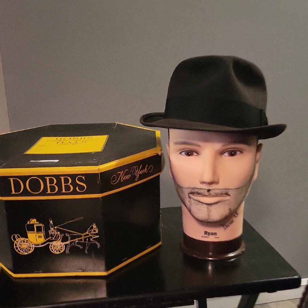 Dobbs Black Fedora Hat